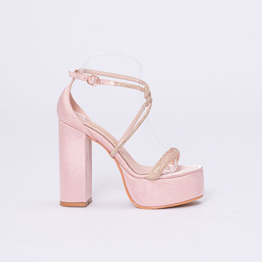 Sandalias Fiesta Iconic Rosa satin