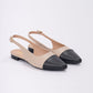 Slingback Paris Beige Negro